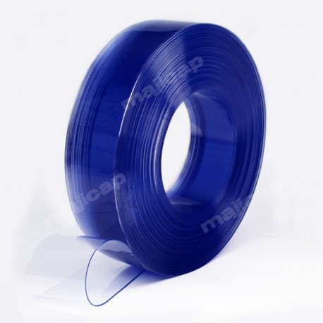 Lamelle PVC souple transparente en rouleau format 100x2 mm