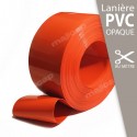 Lanière PVC souple ORANGE opaque à la découpe au mètre