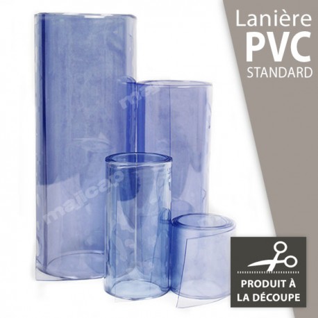 Lanière PVC transparente à la découpe au mètre