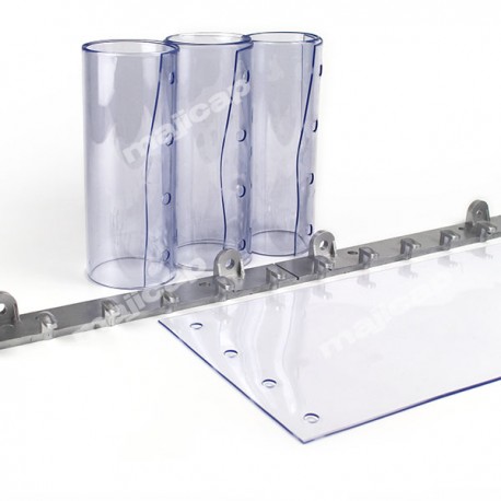 Porte à lanières PVC transparentes "Ecofix" pour engins