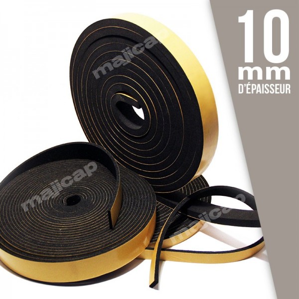 10 mètres de caoutchouc Aimant 10*1 mm auto-adhésif flexible bande