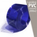 Lanière PVC transparente 200x2 mm