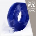 Lanière PVC transparente 100x2 mm